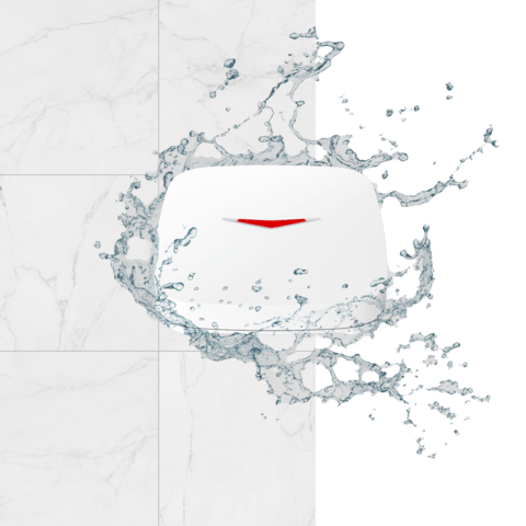Ein Wasserleck-Detektor, der austretendes Wasser erkennt.
